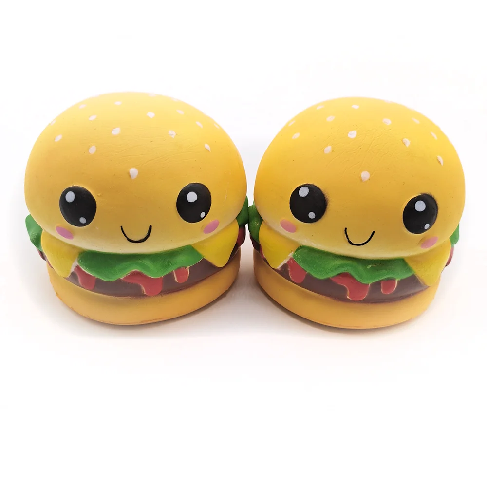 Индивидуальный подарок для детей, Пенополиуретан, сжимаемые игрушки Kawii, сжимаемые игрушки, медленно восстанавливающие форму, милый Сжимаемый фиджет, большая игрушка для гамбургеров