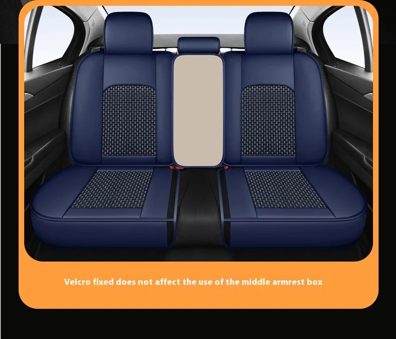 New Fashionable Four-Seasons Car Seat Cover Full Surround Silk Ice Material Explosion-proof for Front Car 20