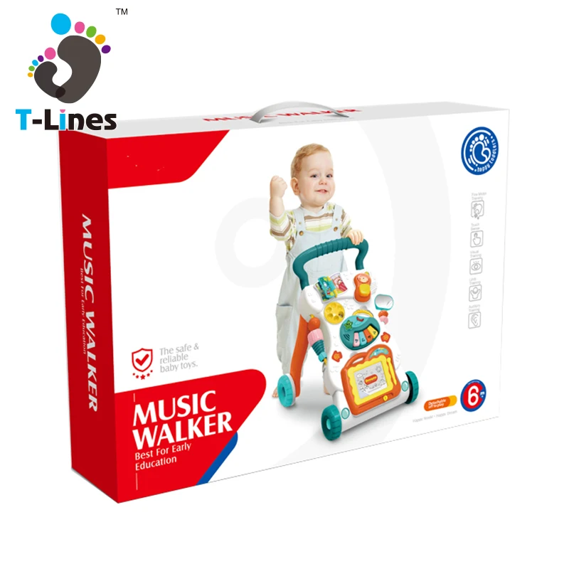 
 Оптовая продажа, дешевая пластиковая тележка, электрические детские ходунки, игрушки  