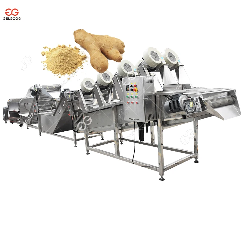Industrial Automatic Ginger Powder Processing Production Line Ginger Spice Ginger Processing Plant