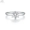 18K Solid White Gold
