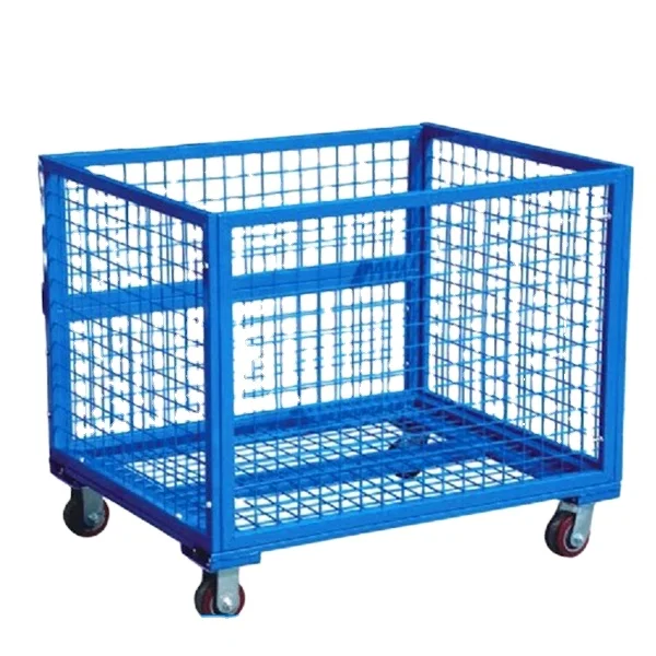 Hot Sale Stackable Rolling Container Storage Metal Bin