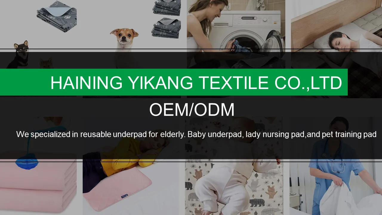 YK OEM/ODM custom logo home reusable sustainable washable incontinence medical hospital bed pad for patients factory