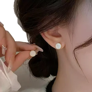 Luxury 18K Gold Filled Rhodium Plated AU750 Zircon Stud Earrings Trendy Flower Design Christian Engagement Women Anniversary