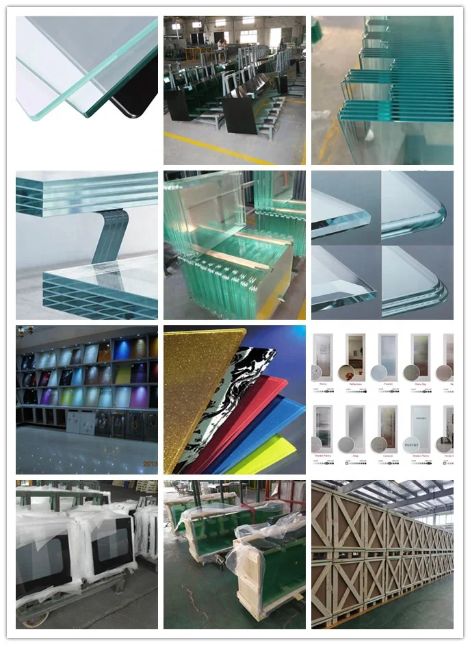 Cnc Skylight Roof Large Big Size Double Layer Pvb Pin Fixed Transparent Anti-shock 12mm 15mm Price Good 17,52 mm Tempered Glass