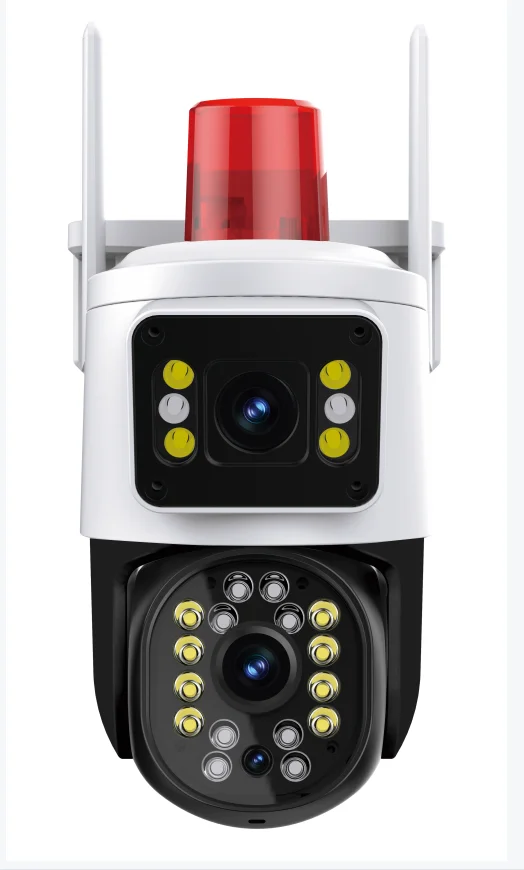 ICSEE Outdoor Waterproof Security Double Lens Wifi Camera Dual Lens IP PTZ Camera