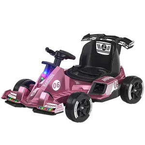 Latest Double Drive Battery Cheap Portable Kids Ride on Car Go Karts Racing Electric Toy Kids Electric Pedal Go Kart