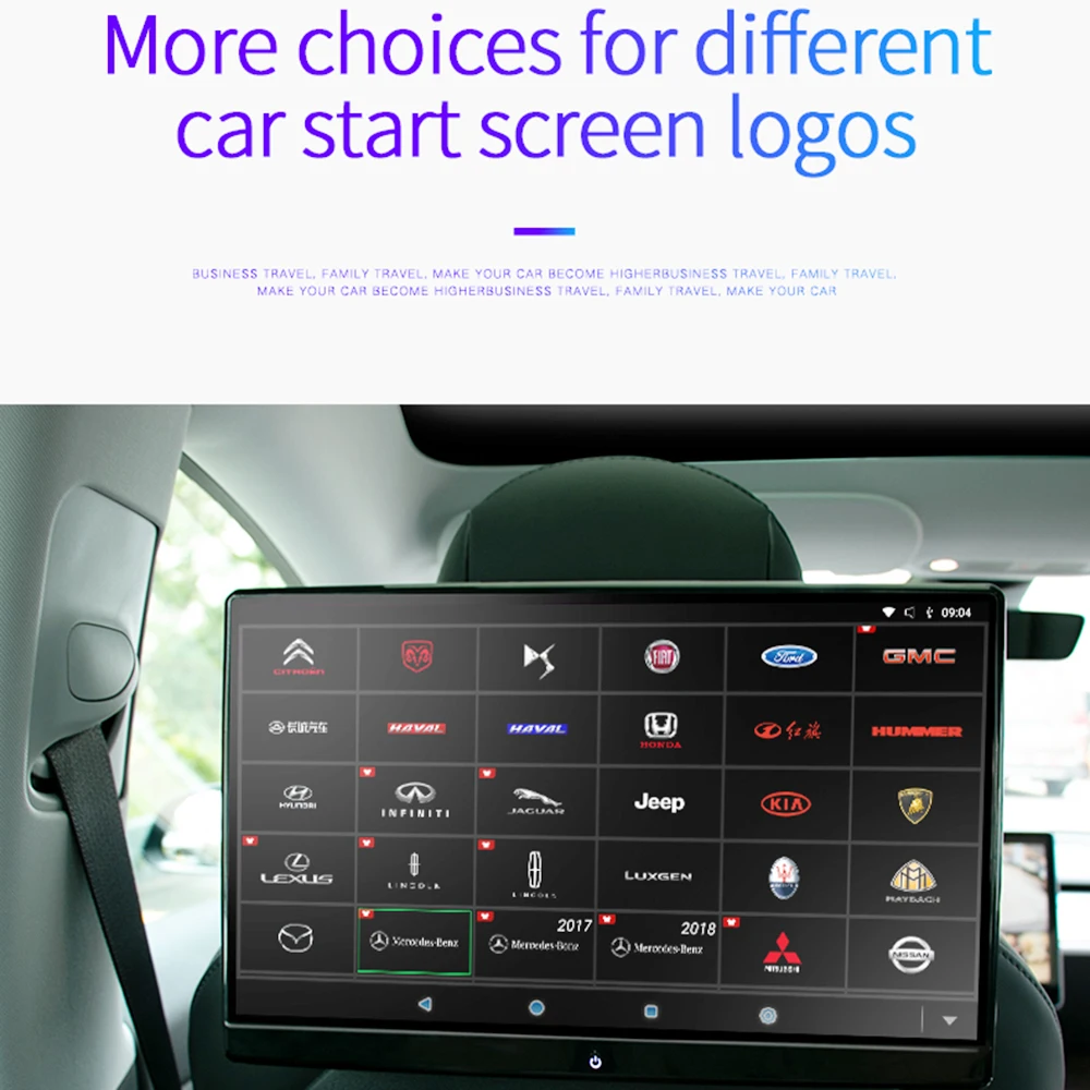 14 Inch Touch Screen Android Car Headrest Monitor Rear Seat Entertainment Multimedia Player for All Car TV Rear Screen
