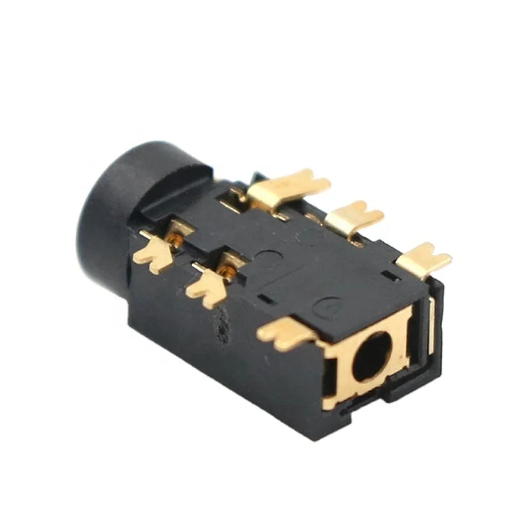 Pj242 2.5 Mm Female Audio Connector 6 Pin Socket Gold Plated Audio Socket Smt Smd Headphone Jack Buy Pj242 Audio Socket Female Audio Connector Headphone Jack Socket Product on Alibaba