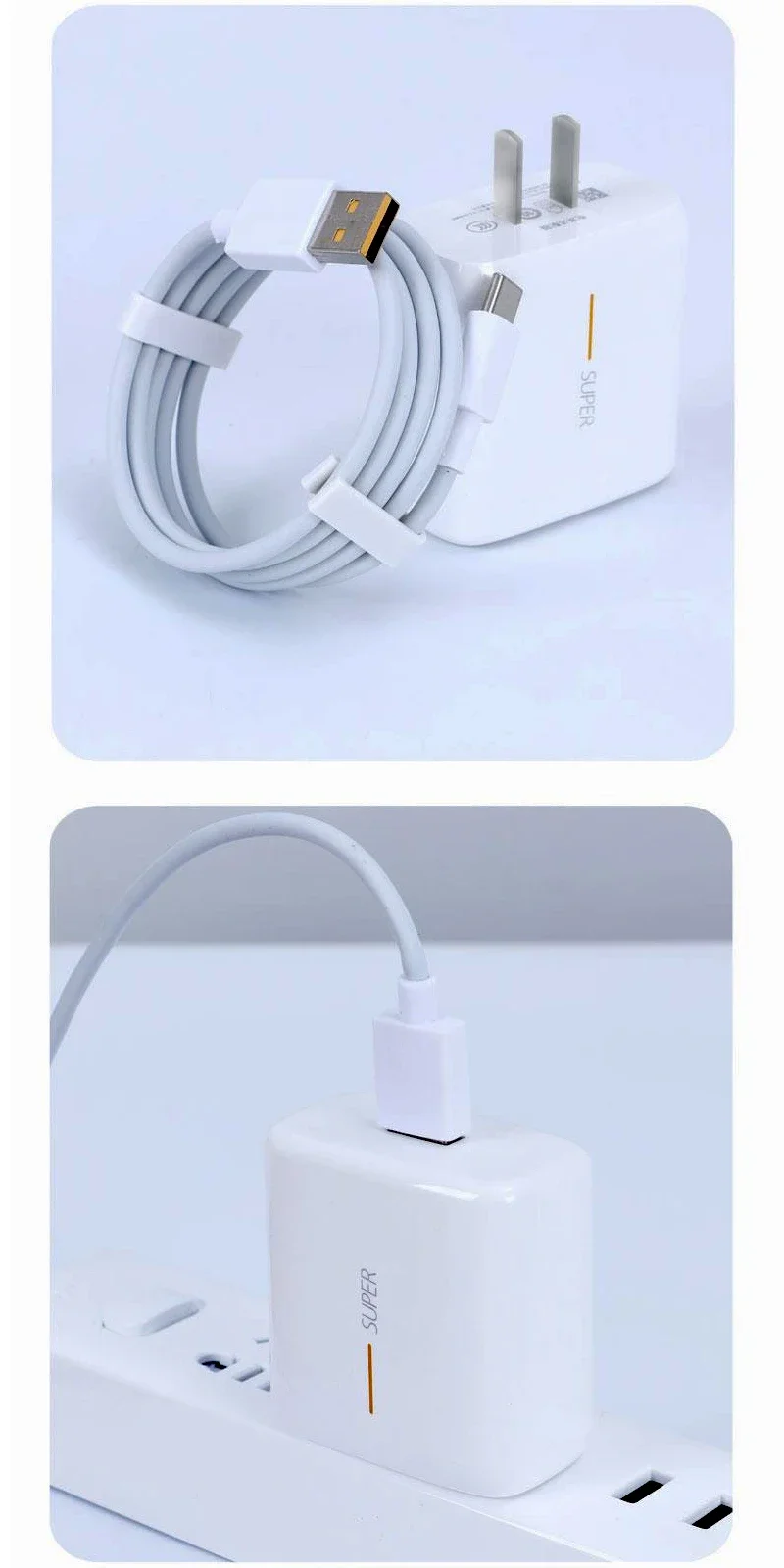 80W USB Type C Charging Cable Braided Fast Charger Cord Super Dart Data Sync Wire Durable for Smartphones Tablets