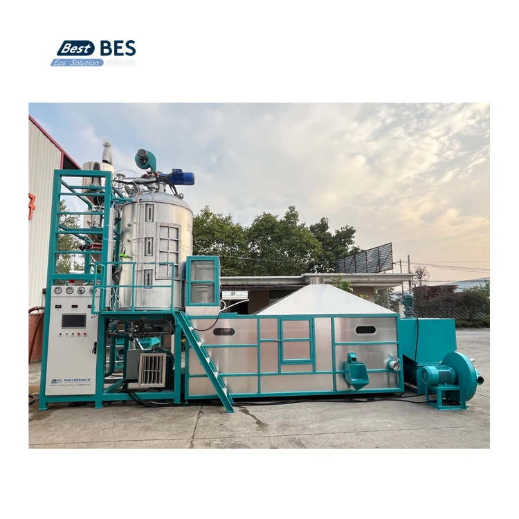 BES Auto EPS Pre Expander Polystyrene Styrofoam Batch Foaming Machine Beads Making