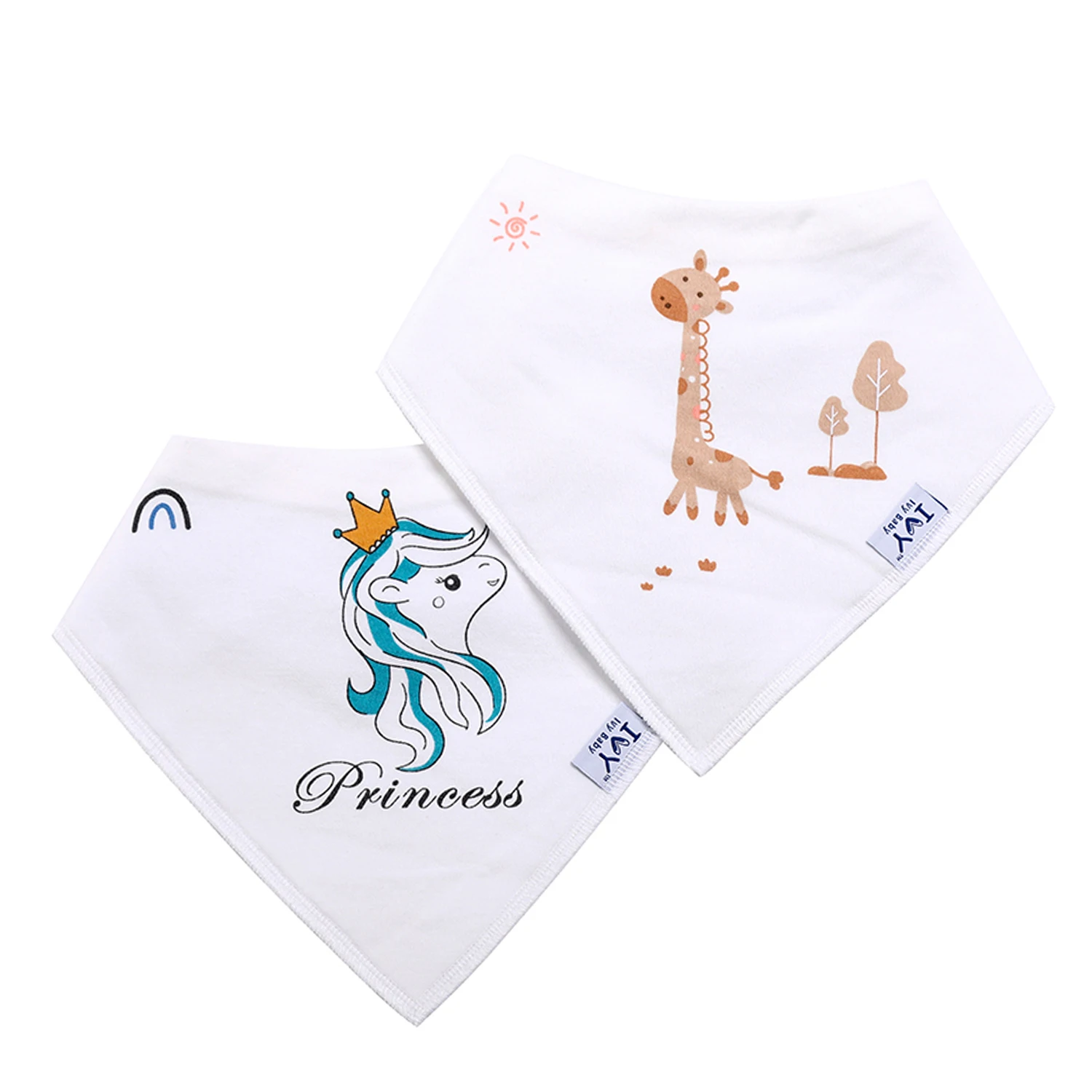 Baby Bandana Bib for Drooling and Teething Boys and Girls triangular bib supplier