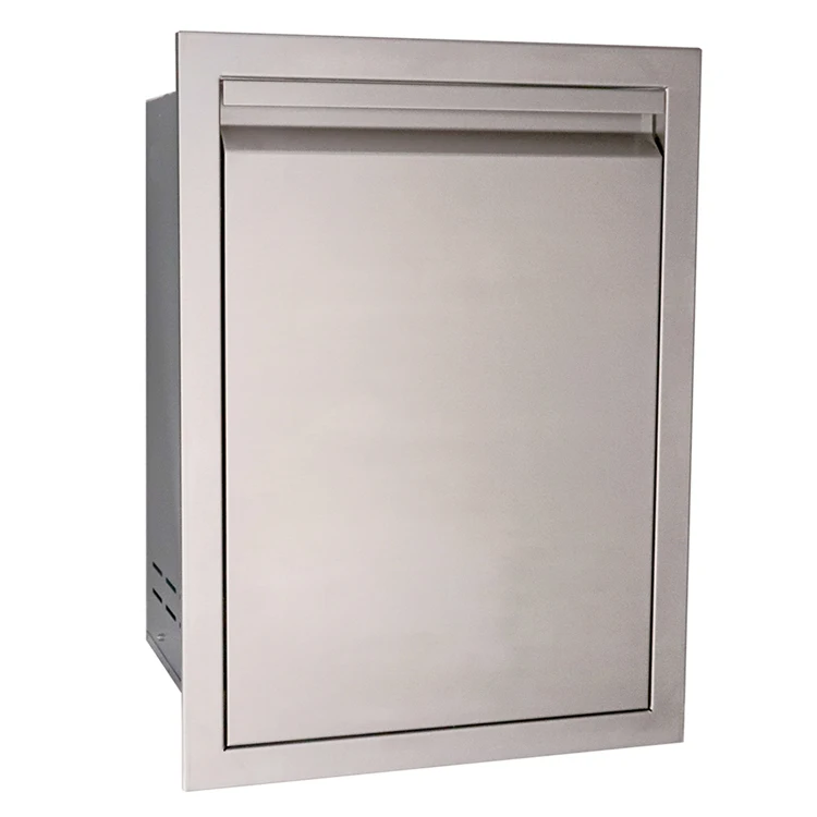 stainless steel outdoor kitchen bbq island propane tank drawer