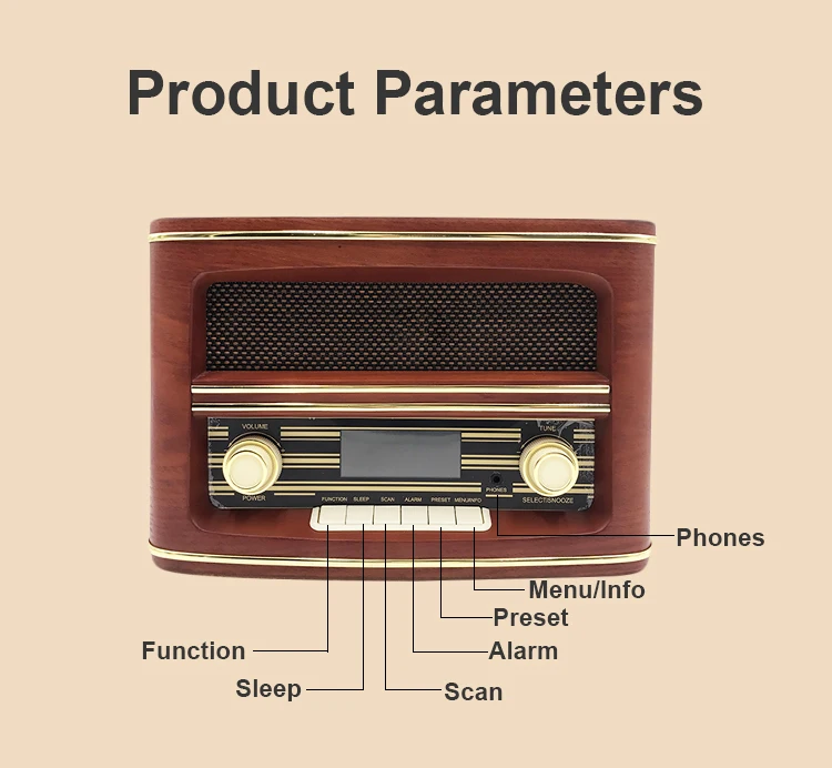Retro Dab Radio Vintage Alarm Clock Fm Radio For Home Buy Am Fm