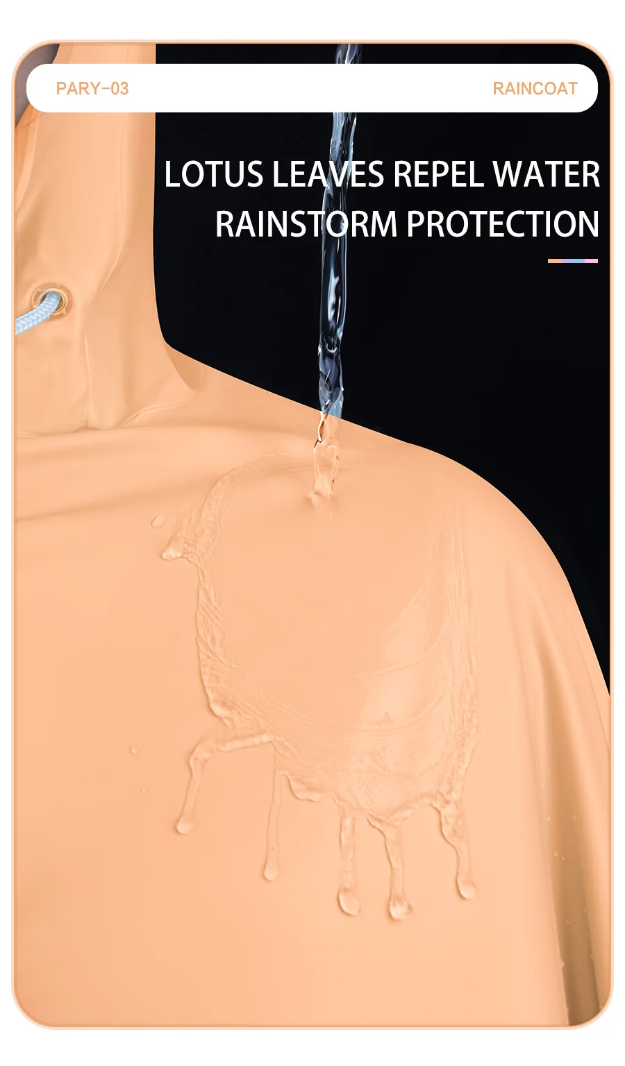 Customizable PVC anti rainstorm fishing travel bicycle rain coat motorcycle raincoat factory