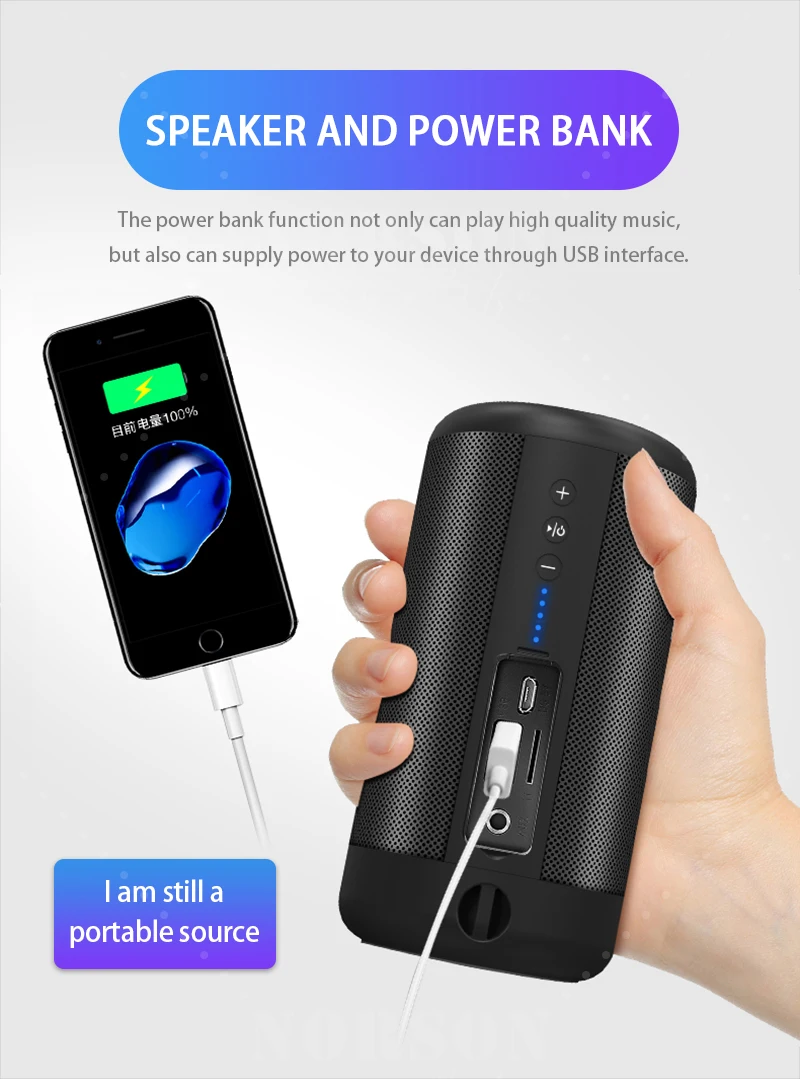 Wholesale Portable Bass Woofer Stereo Sound Speaker Box Mini Shower Waterproof Bluetooth Speaker - ANKUX.COM