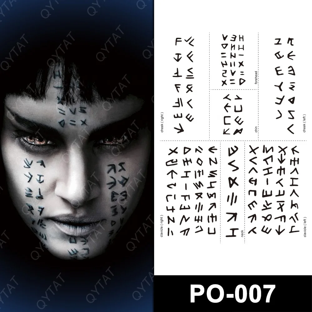 Temporary Post Malone Face Tattoos You Can Remove