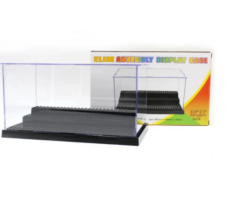 Самая продаваемая тонировка для стекла в 3 шага демонстрационная коробка пылезащитной витрина для лего блоков акриловый пластик дисплей коробка чехол