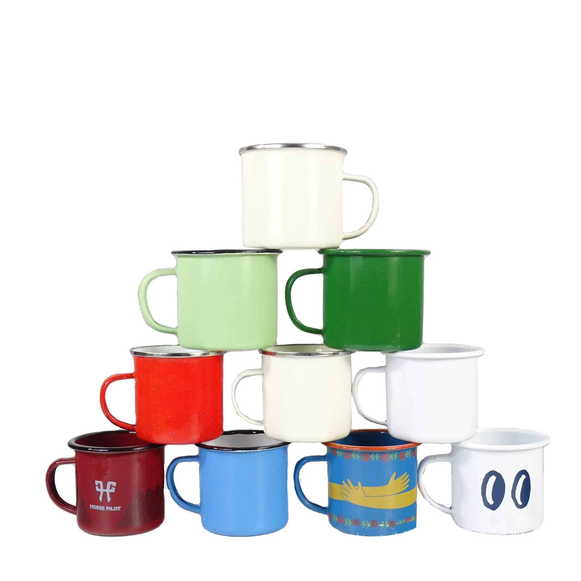 Wholesales High Quality Enamel Cups Printed Bulk Sublimation Enamel