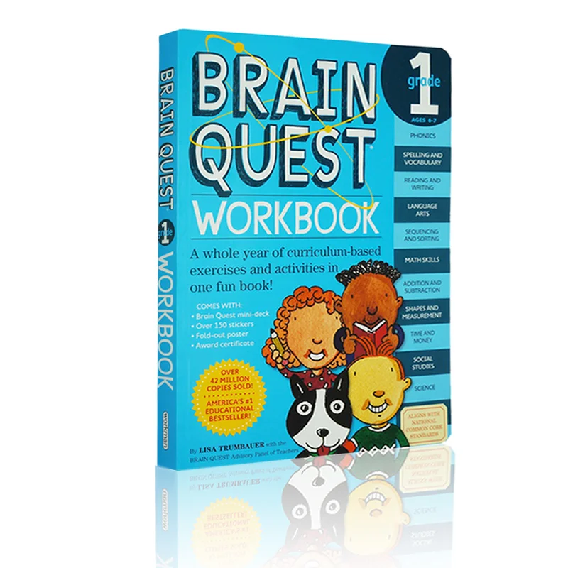 Brainquest Workbook 1st Grade - English Version for