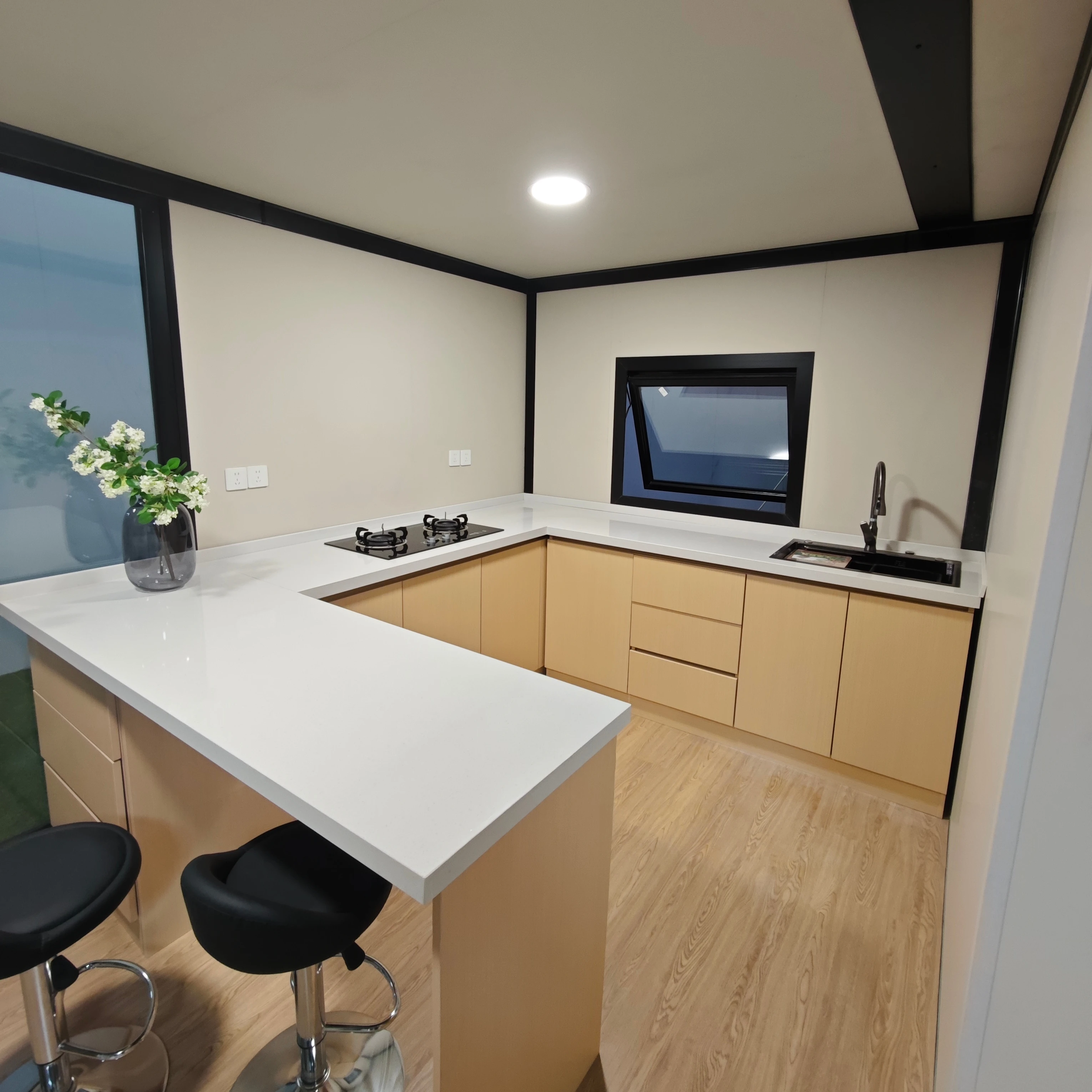 Fast Install Prefab Portable Movable Mobile Economic Expandable Modular Flat Pack Prefabricated Folding Container House