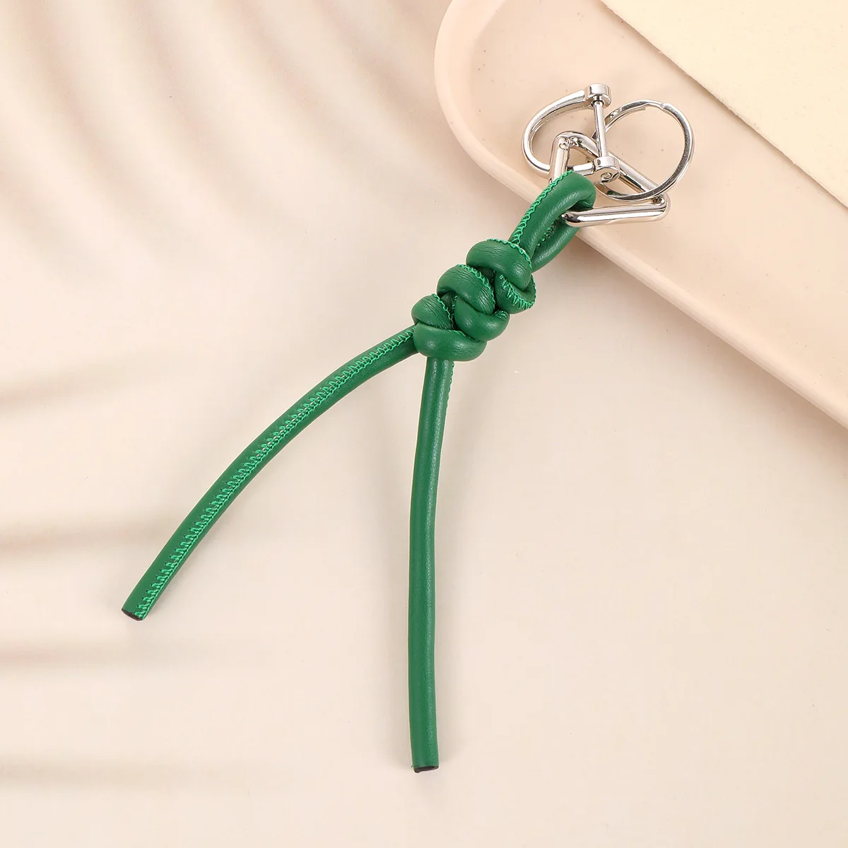 Braided Leather Necklace Lanyard & Wristlet – Handwoven Leather Keychain For Men