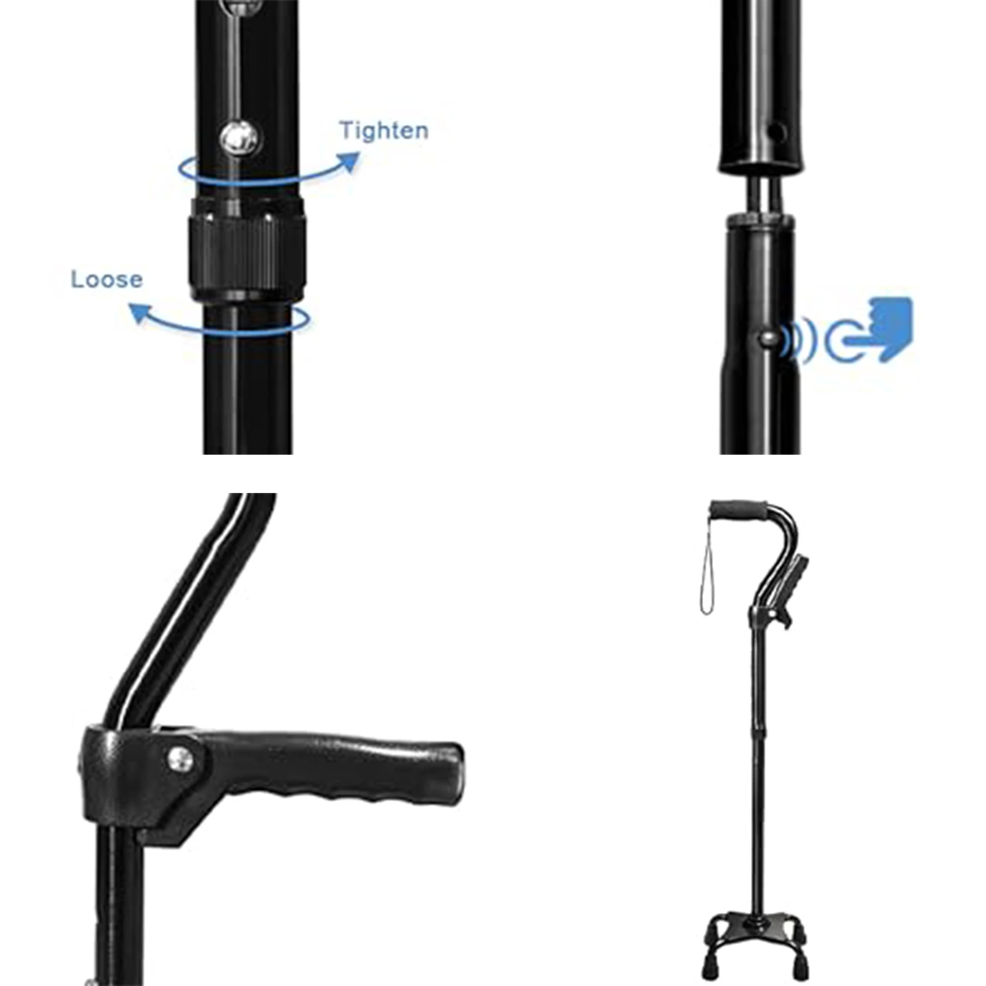 Mason Foldable Height Adjustable Walking Cane With Grip For Elderly And Adult Buy Cane height