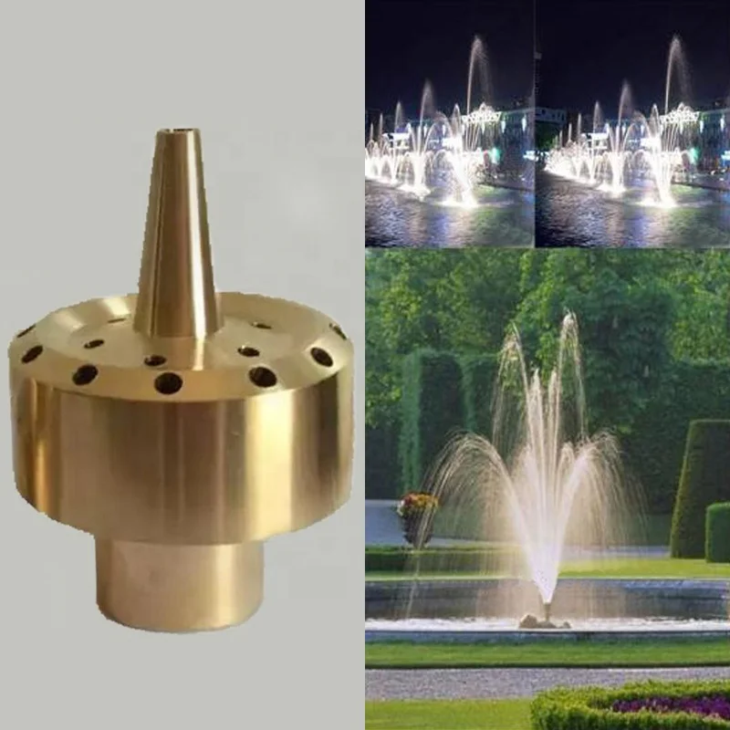 Copper Brass Blossom Water Fountain Multi-Jet Style Sprinklers