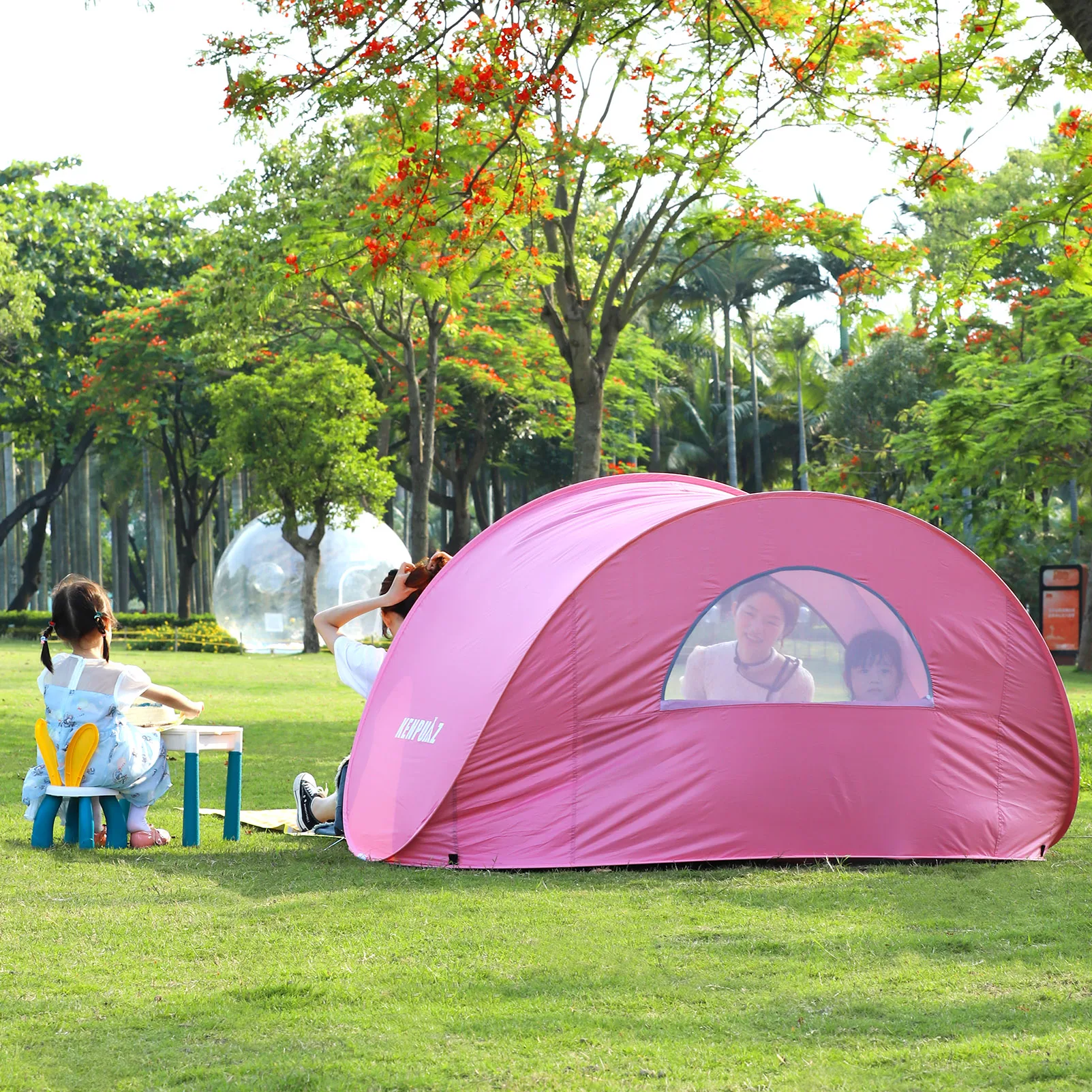 New Easy up Instant Automatic Pop up Tent  Umbrella Shade and Shelter Dome Sunshade Beach Tent