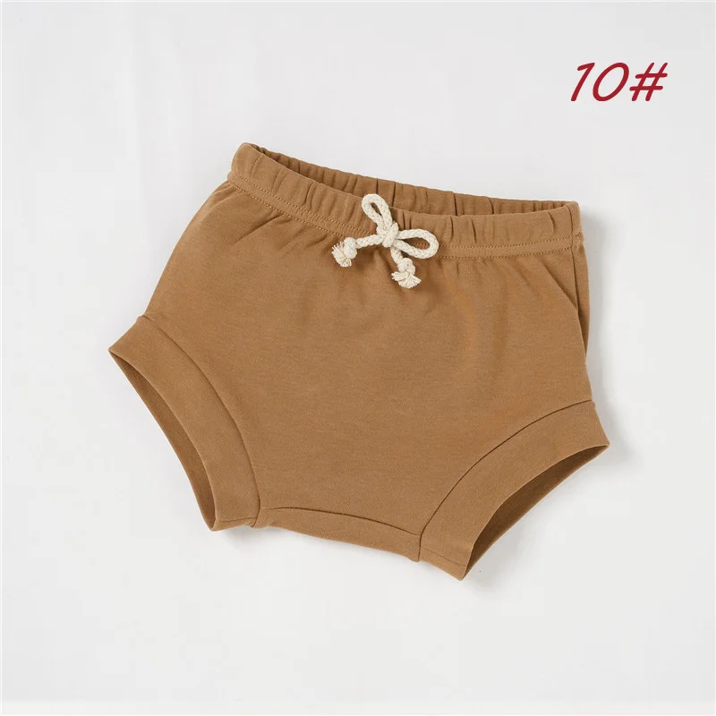 Горячая Распродажа супер мягкие однотонные От 0 до 3 лет Детские футболки с короткими рукавами трусы-подгузники из органического хлопка