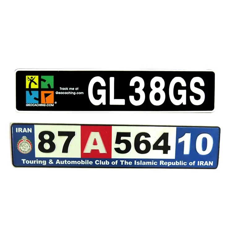 Custom Blank Reflective European License Plate
