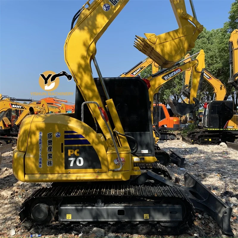 Hot Sale Used Komatsu Excavator 7 Ton Second Hand Mini Excavator PC70 ...