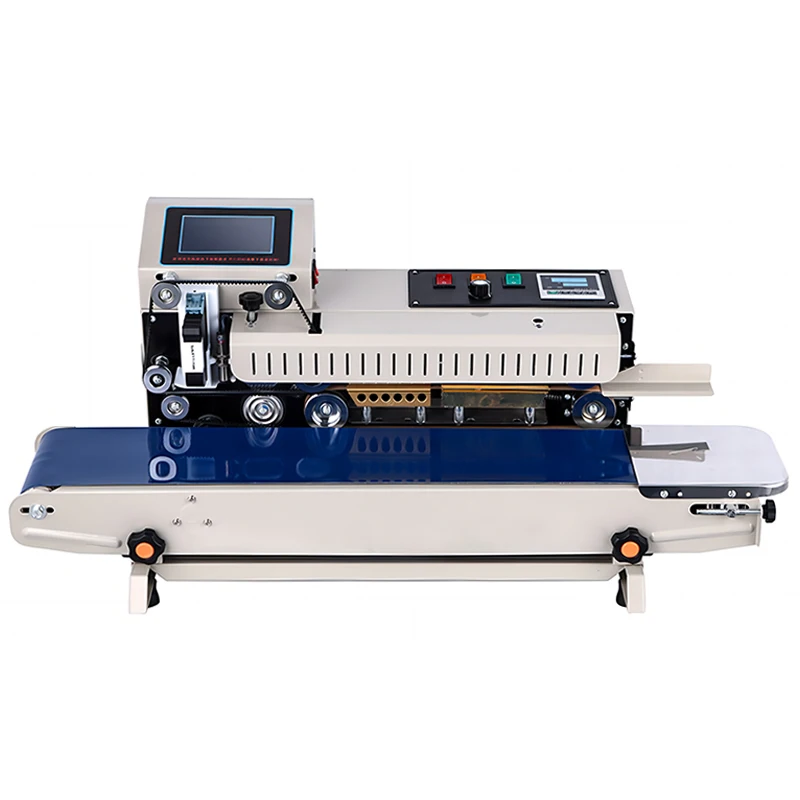 High Quality Continuous Small Side Heat Plastic Bag Sealing Machine With Date Coding