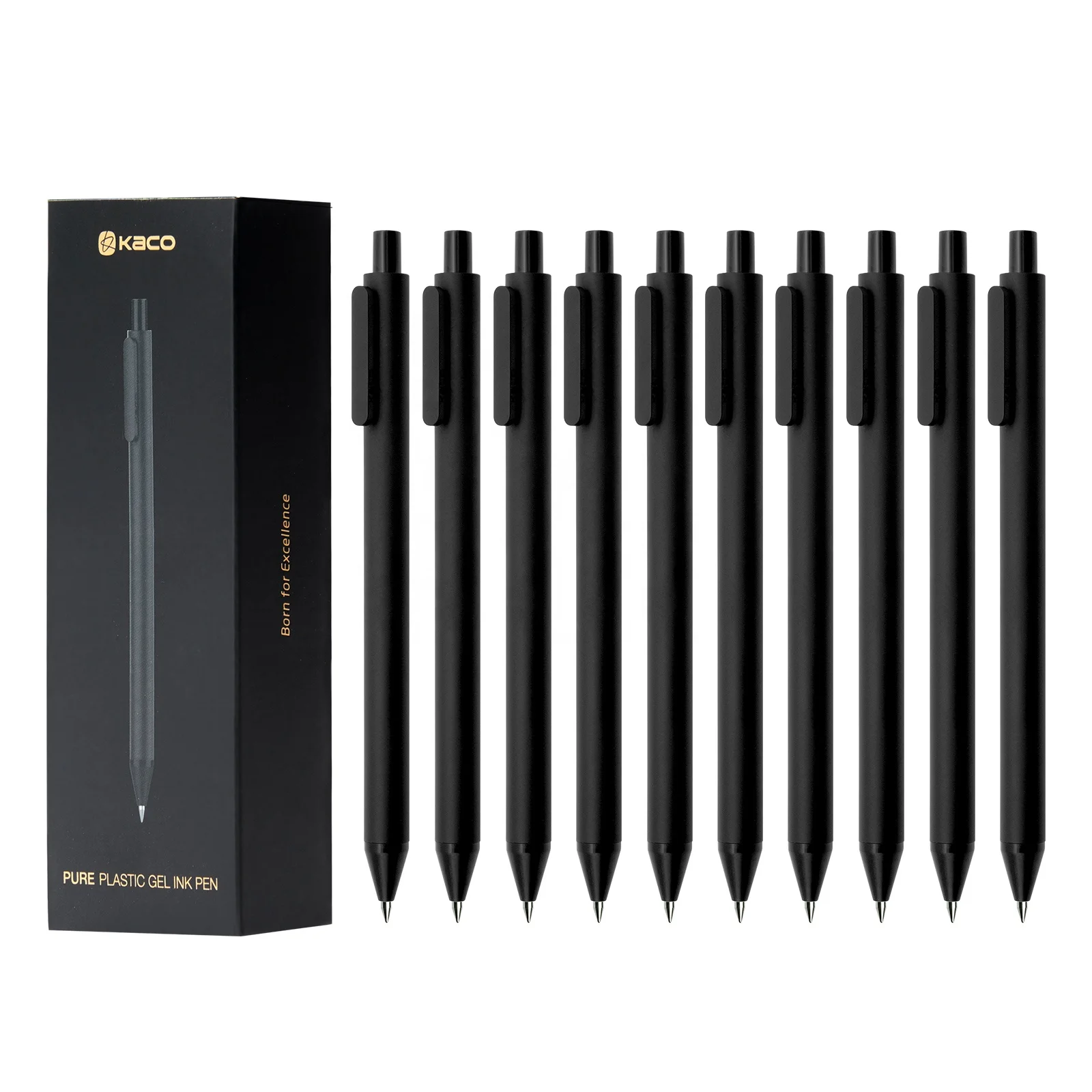 Rts Kaco Pure Gel Ink Pens Soft Rubber Pen 0.5mm Fine Point Multi ...