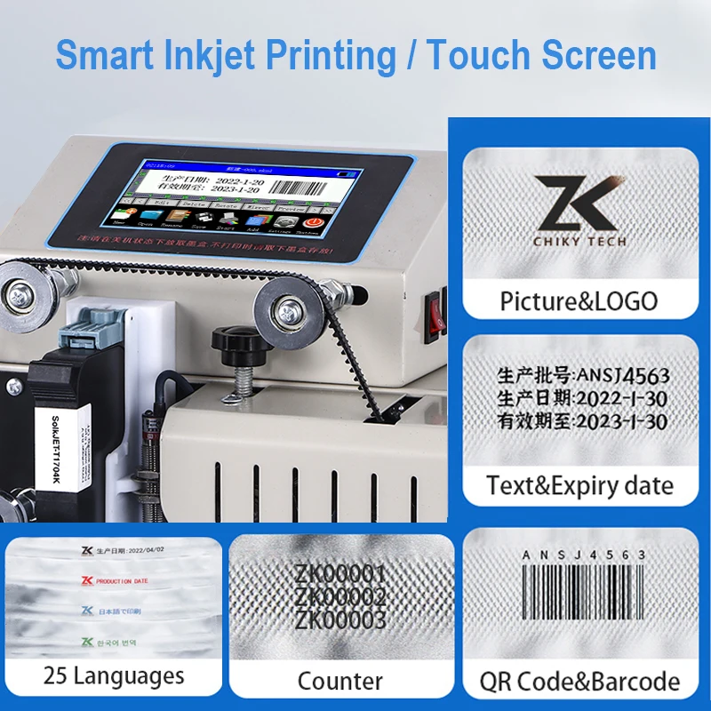 High Quality Continuous Small Side Heat Plastic Bag Sealing Machine With Date Coding