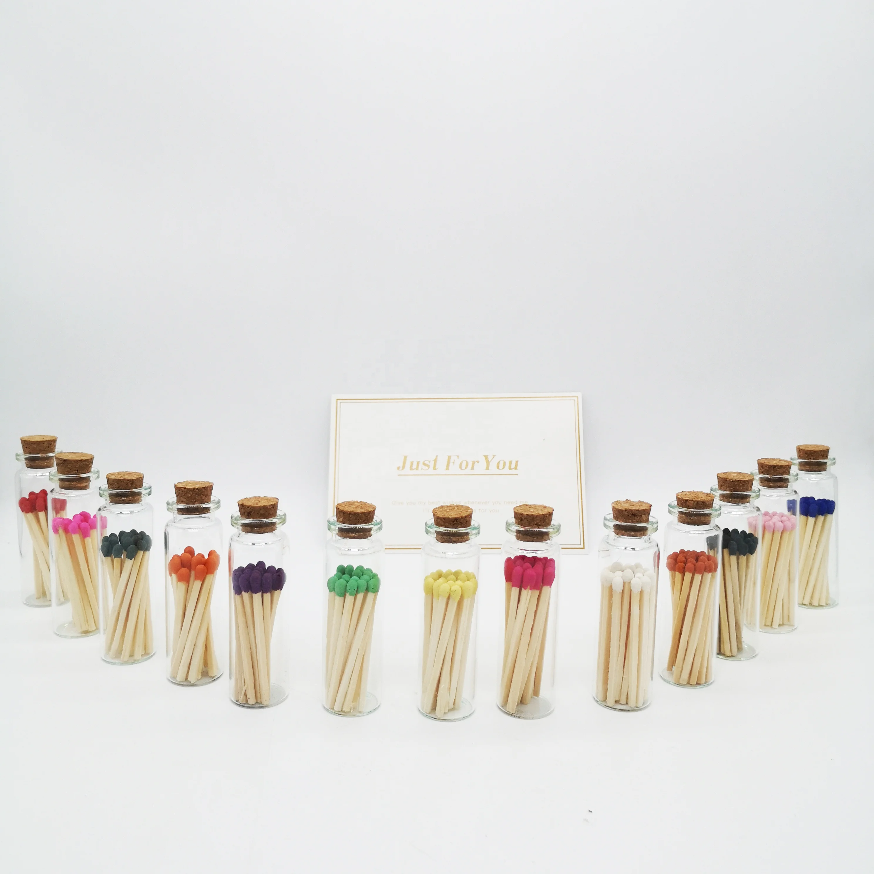 Wooden Glass Bottle Matches Match Sticks In Bulk Wholesale Colored