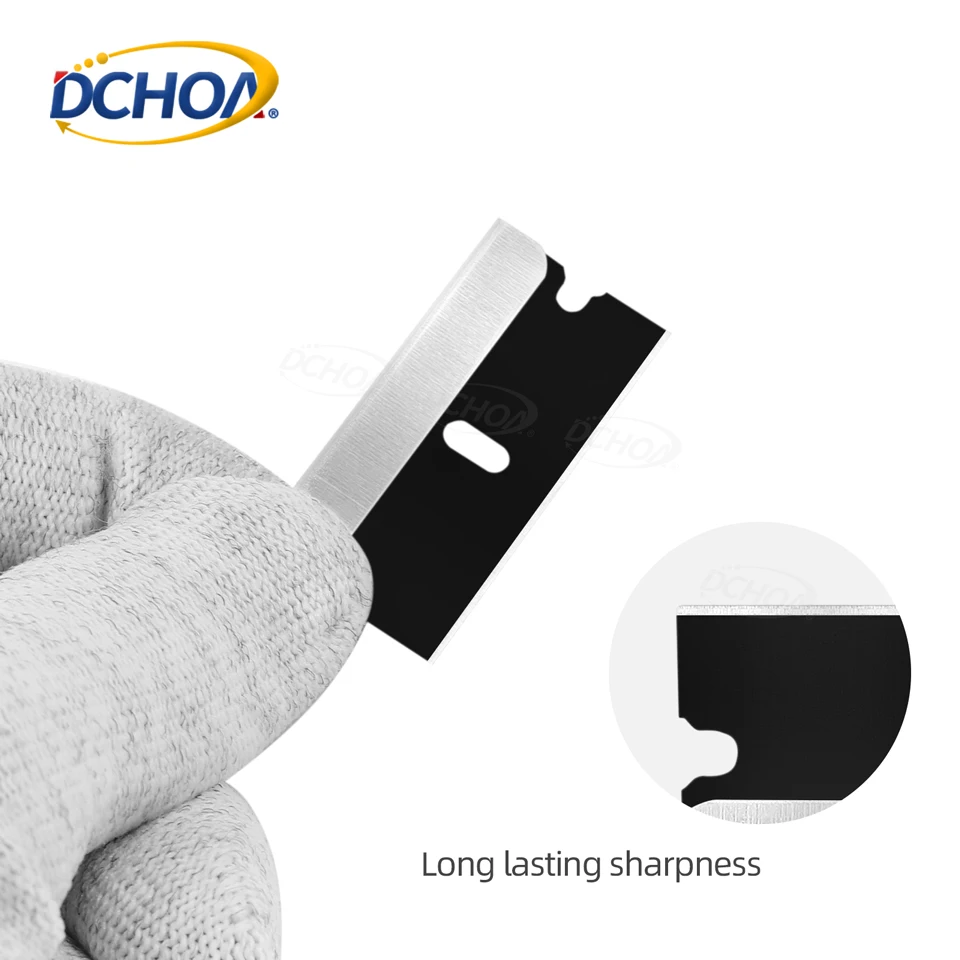 DCHOA 100pcs Razor Blades Single Edge Carbon Steel Razor Blades for ...