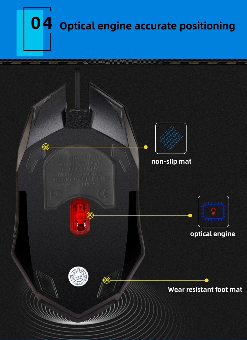 Bestselling Wired Usb Gaming Mouse 3d Rgb Ergonomic Optical Computer