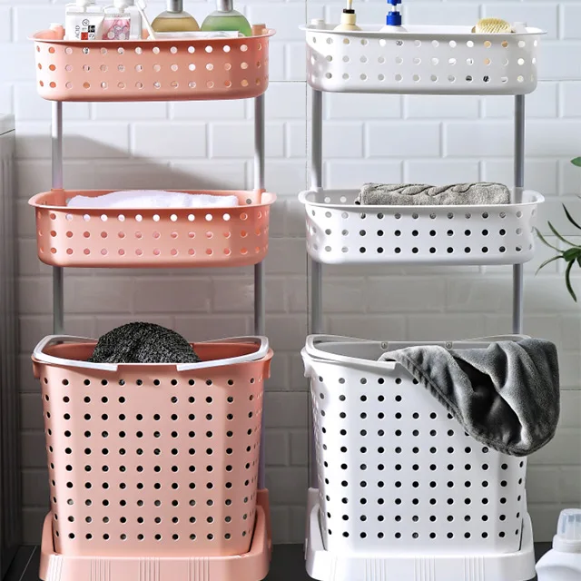 XingYou layer 2 plastic basket storage woven storage basket laundy basket