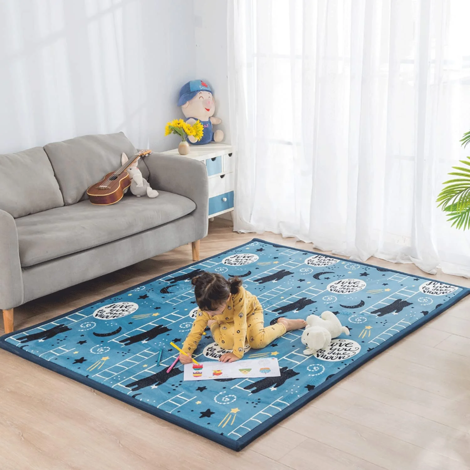 Super Soft Kids Crawling Mat Comfortable Mat House Carpets Thicken Tatami Mat Memory Foam Rug