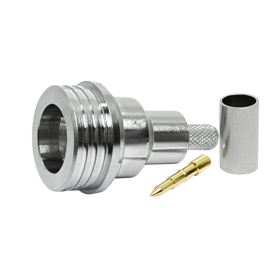 Factory QN Male Crimp Connector for RG58 LMR195 LMR200 RG223 RG142 LMR240 RG59 H155 LMR400 RG8 RG213 RG214 Cable RF Connectors