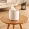 Round tissue box
