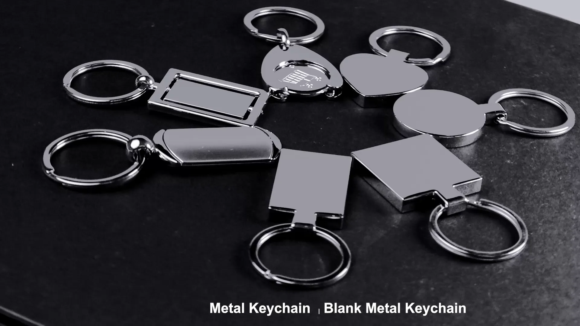 Custom Company Logo Cute Blank Metal Key Holder Key Ring Custom Logo Qr Code Keychain - Buy ...