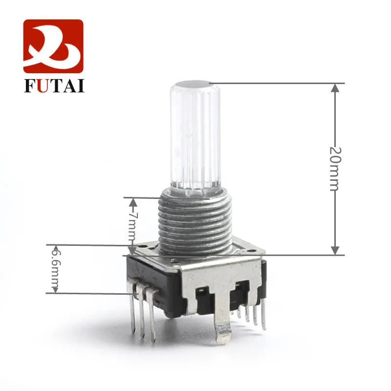 LED Encoder  RGB EC12 RE12 Audio Encoder Coding 5Pin 24 Position With Push Button Switch