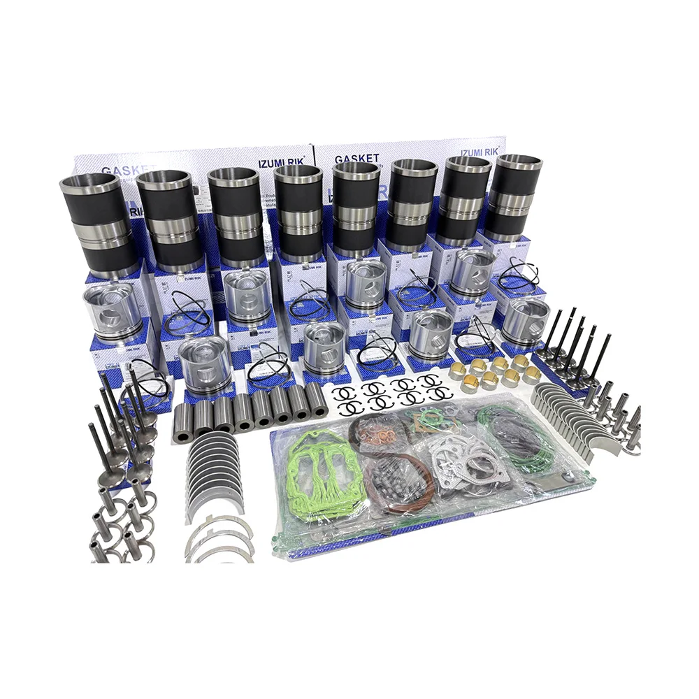 IZUMI RIK S8N-PTA Overhaul Rebuild Kit with Overhaul Kit Main & Conrod Bearing with Thrust Washer Valve Kit for Mitsubishi