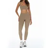 Soutien-gorge + legging kaki