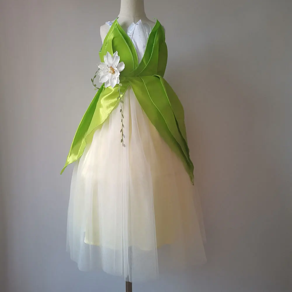Tiana Green Fairy Frog Princess Dress - Perfect for Parties