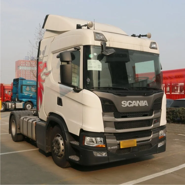 Factory Direct Sales 4*2 Sca-nia G450 Used and New Tractor Truck Airbag Bridge Design Motor Truck Head 6 Wheels 450hp Trucks