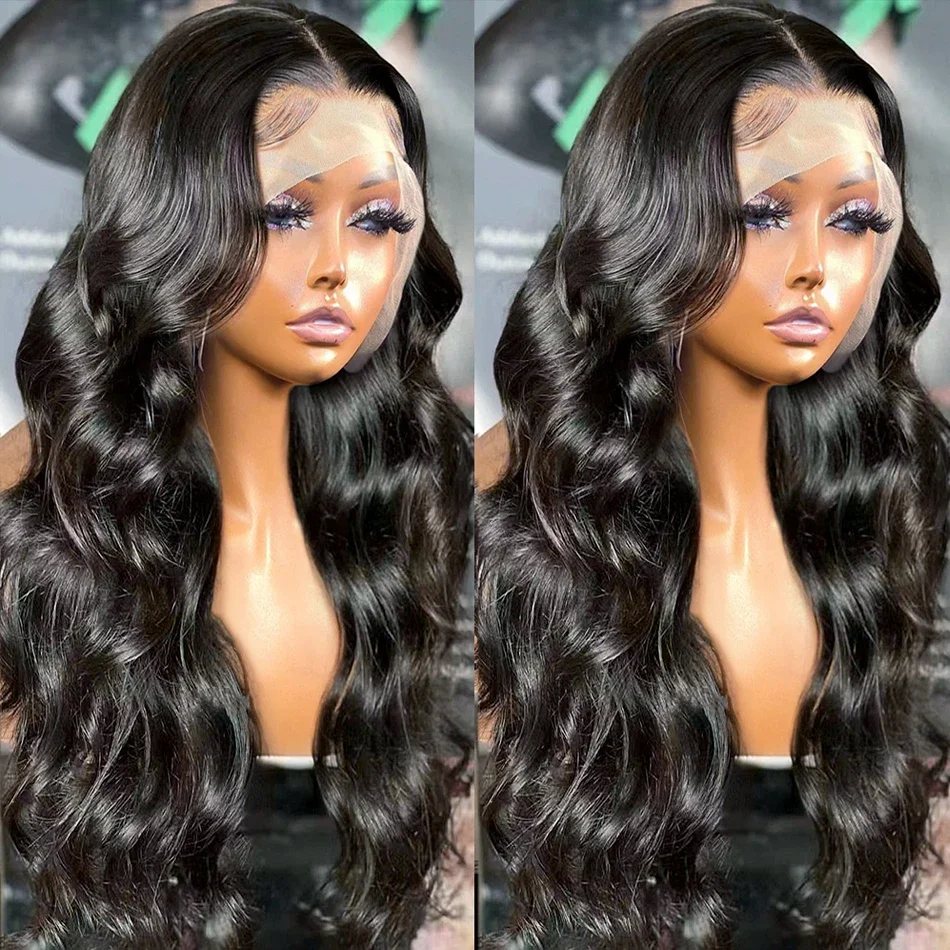 Parrucca lace frontale umana body wave per donna lace trasparente_voghion.com
