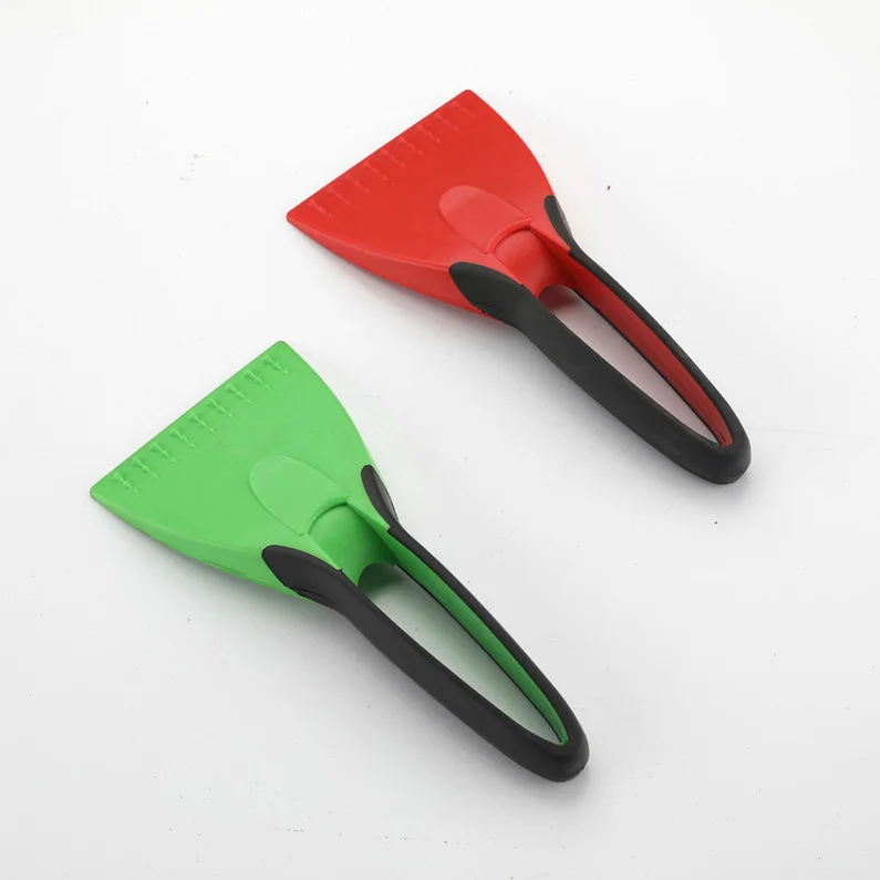 Рекламный пластиковый скребок для снега с резиновой ручкой